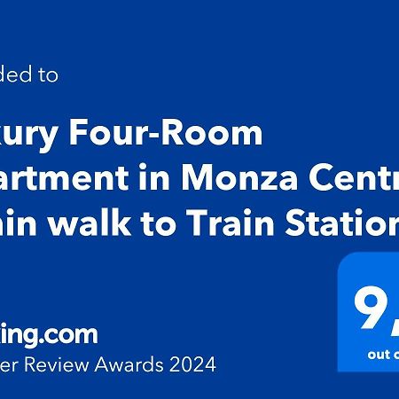 Luxury Four-Room Apartment In Monza Centro - 2 Min Walk To Train Station Экстерьер фото